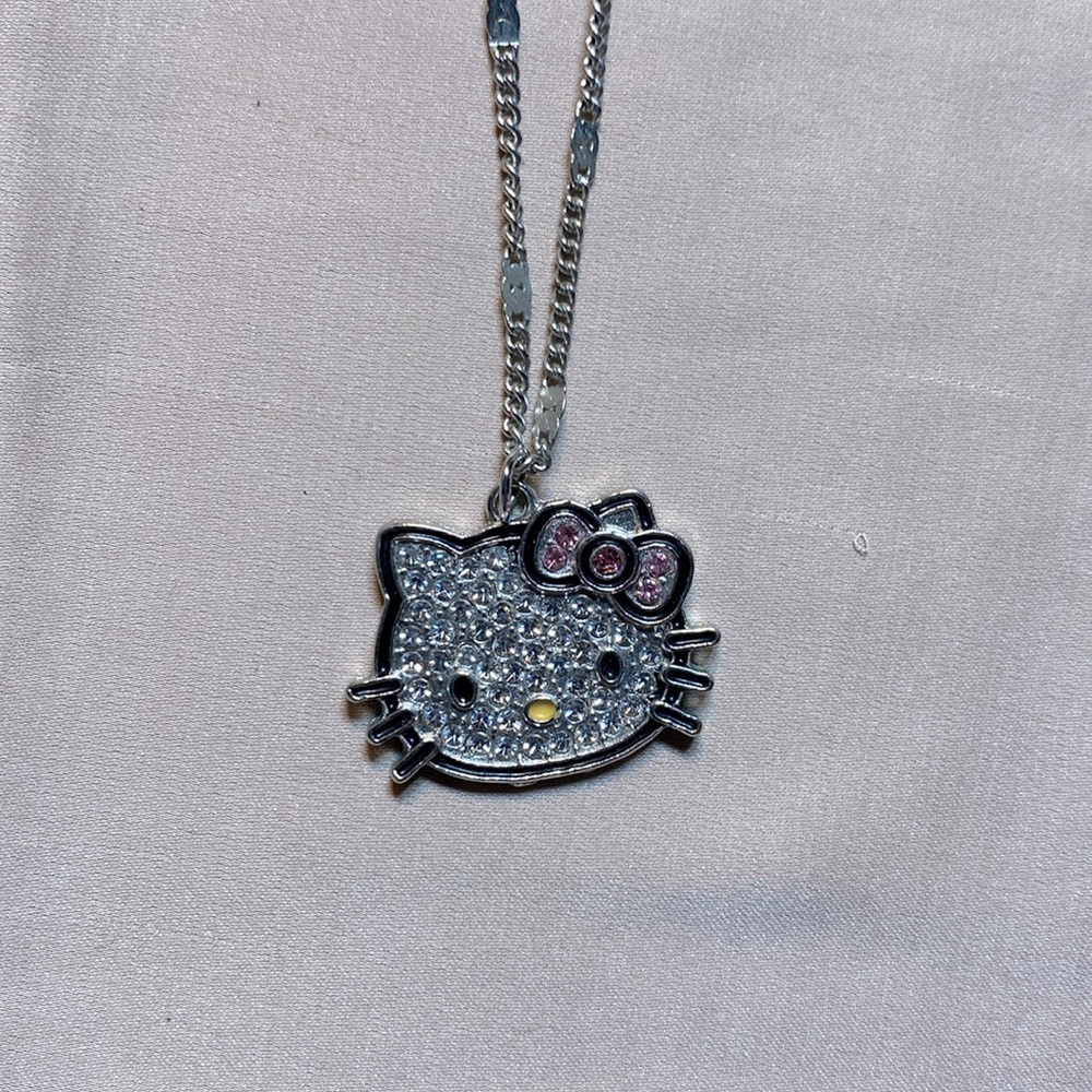 Hello Kitty Silver Pendant Necklace
